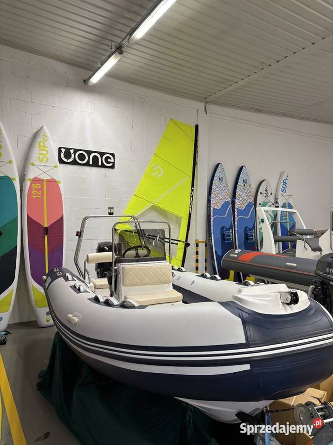 Łódź hybrydowa RIB Uone U480 z silnikiem Mercury wielkopolskie Poznań