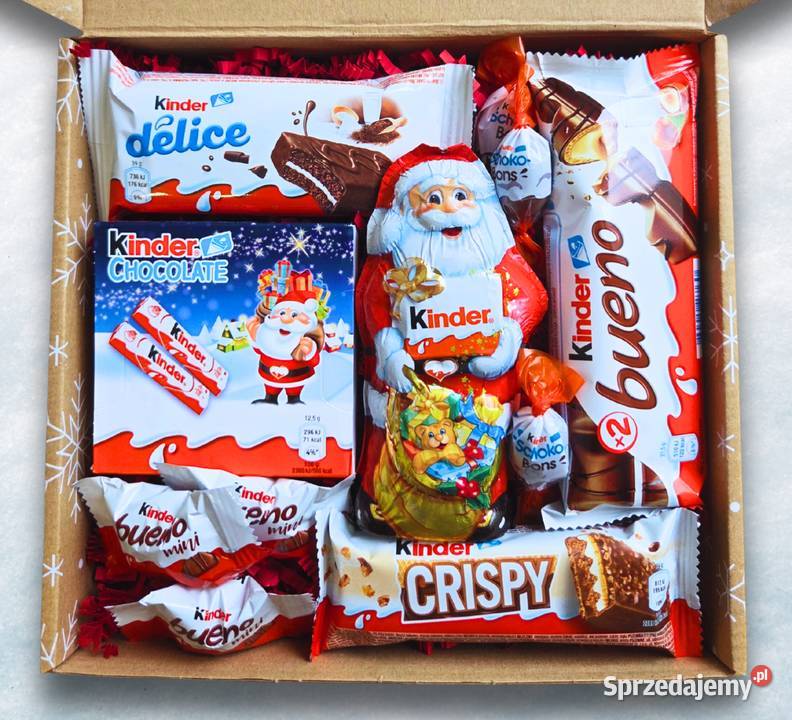 Prezent na Mikołajki i Święta czerwony Box Łódź