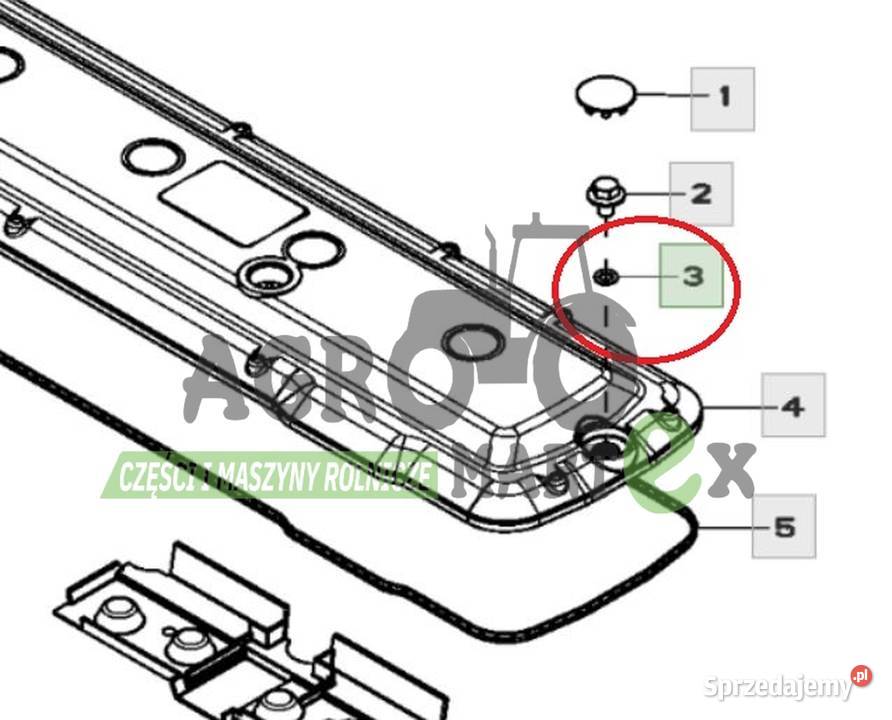 R123575 ORING POKRYWY KLAWIATURY JD Wichrów