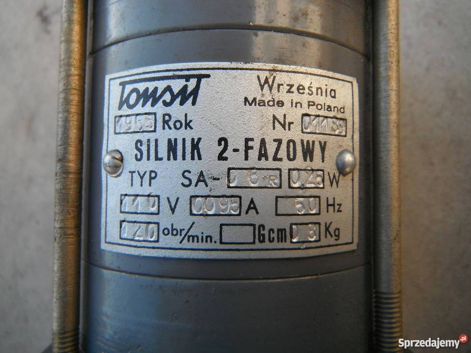 Silnik SA06R Tonsil 025W 110V 50Hz 120obrmin Chlewiska
