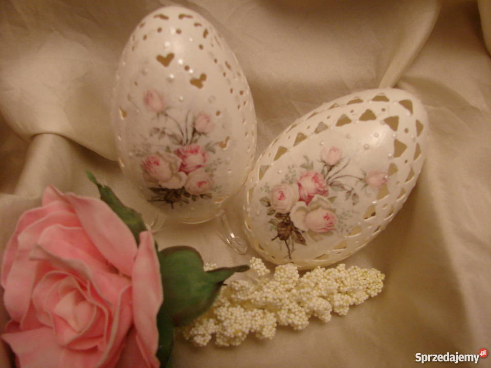 Pisanki ażurowe grawerowane gęsie Cieszyn