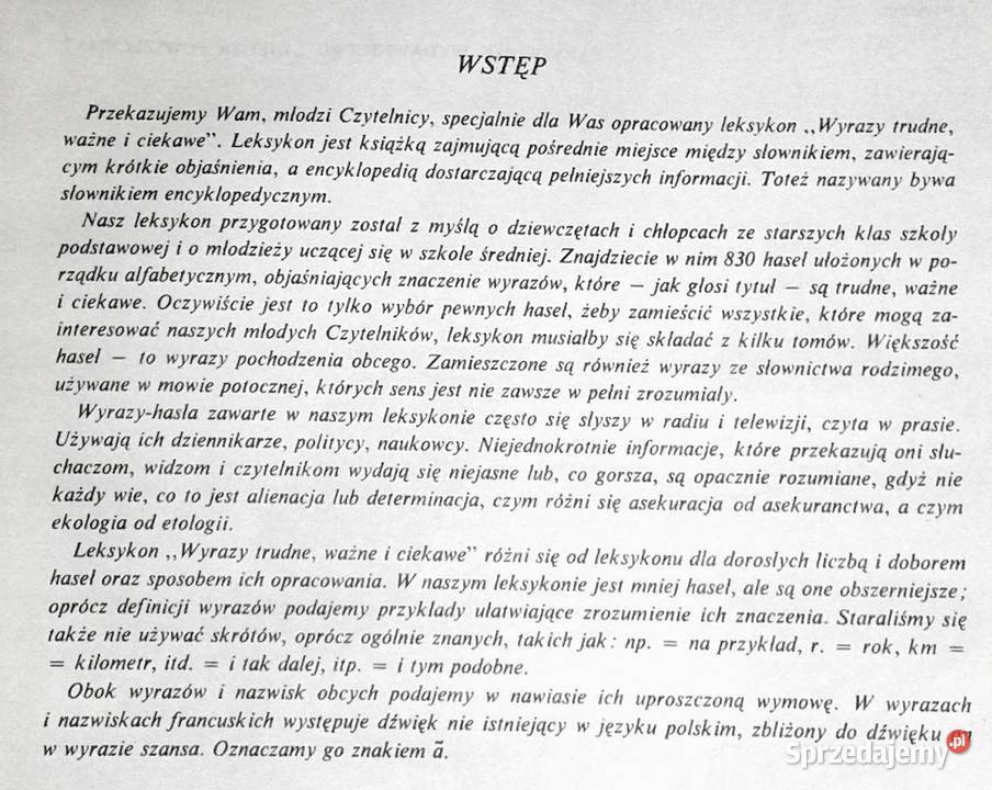 Wyrazy trudne ważne i ciekawe Leksykon Jarema twarda Chełm