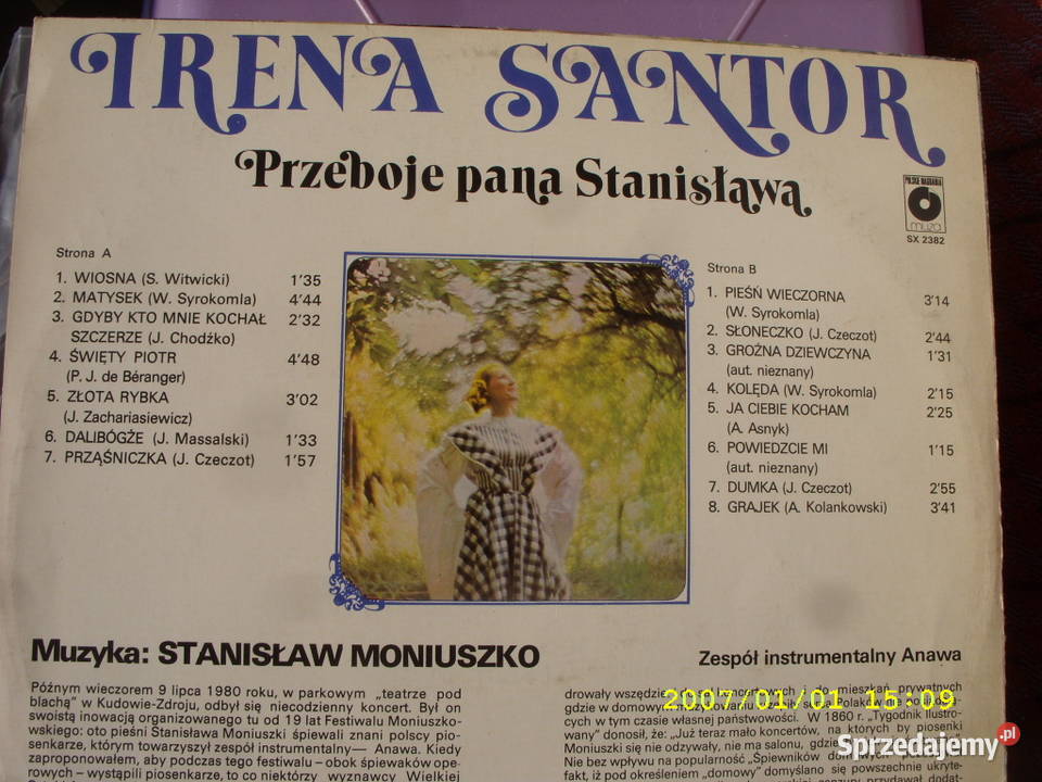 LP Pop IRENA SANTOR5 plyt winylowych