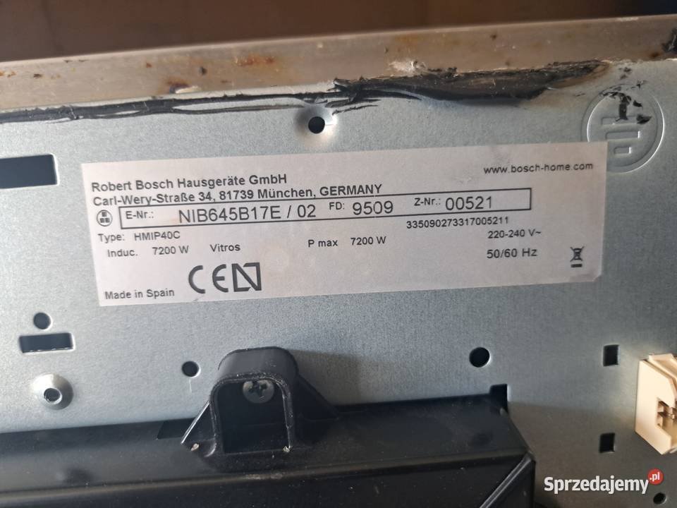 Kuchenka Indukcyjna do zabudowy z piekarnikiem lubelskie sprzedam