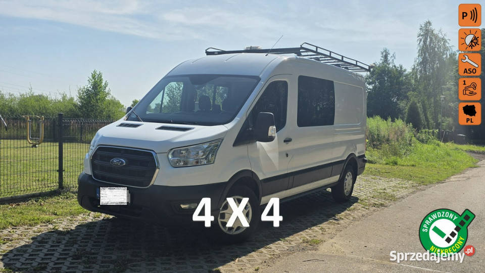Ford Transit 7osób 4x4awd doka bagaznik dachowy centralny zamek śląskie Chełm Śląski