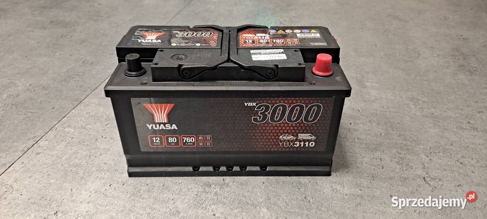 Akumulator Yuasa 80Ah 760A Grudziądz Śniadeckich