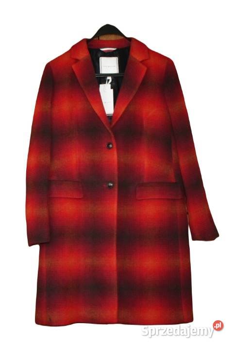 Płaszcz Tommy Hilfiger damski Wool Blend Check Tarnowskie Góry