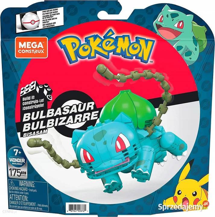 Figurka Pokemon Bulbasaur Klocki Konstrukcyjne Mattel Mogilany sprzedam