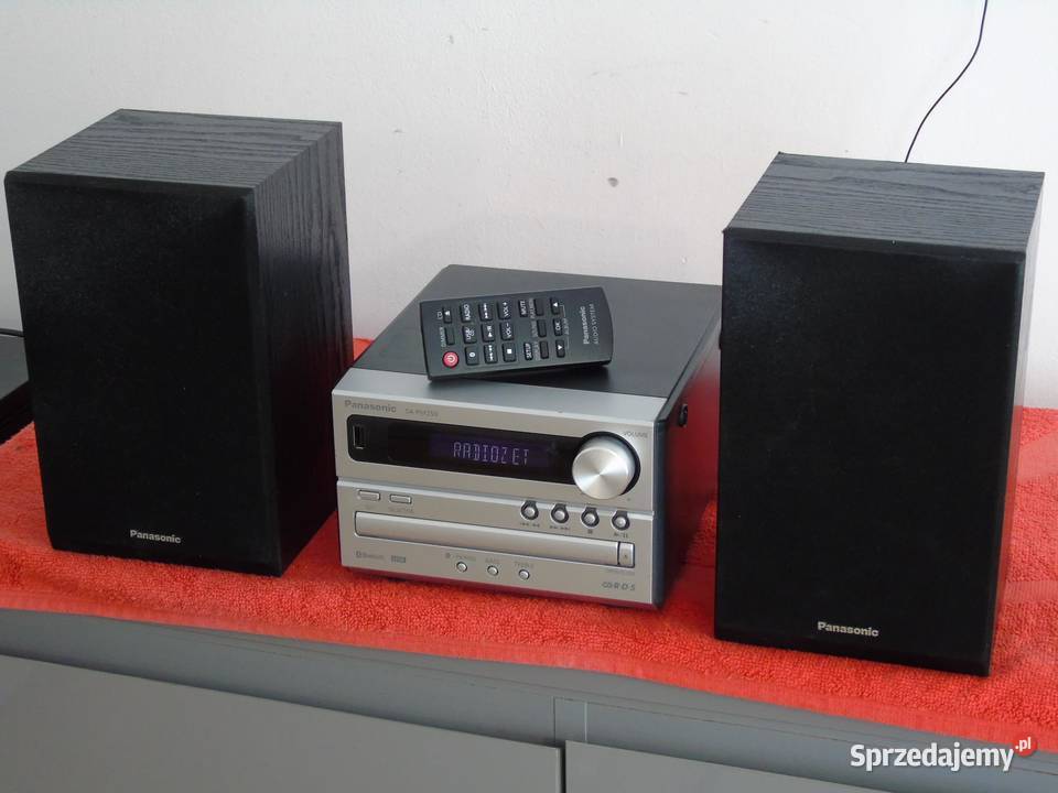 Wieża Panasonic SAPM250 pilot USB mp3 BT CD kol Jasło