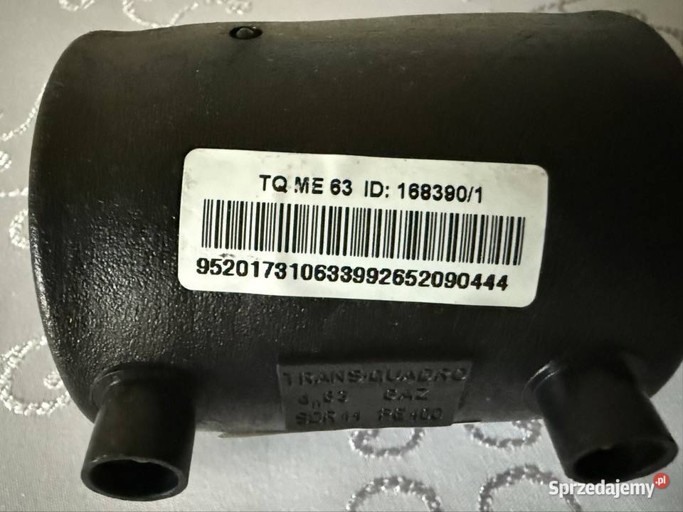 Mufa Elektrooporowa 63mm SDR 11 PE100 395V Woda śląskie Czerwionka-Leszczyny sprzedam