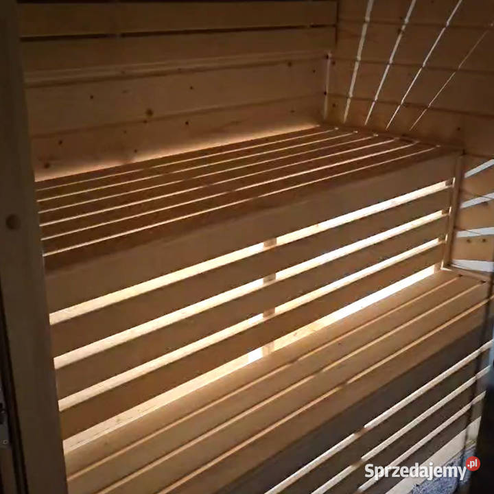 SAUNA OGRODOWA CUBE LUX 220 x 220 z SZYBĄ Sauny
