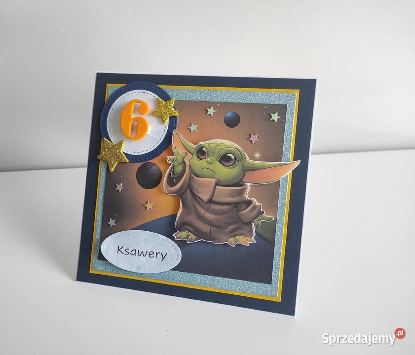 Kartka urodzinowa ręcznie robiona Star Wars baby Łódź