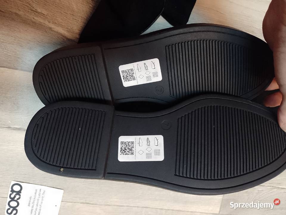 40 ASOS Design Czarne Kozaki kolano muszkieterki Kozaki