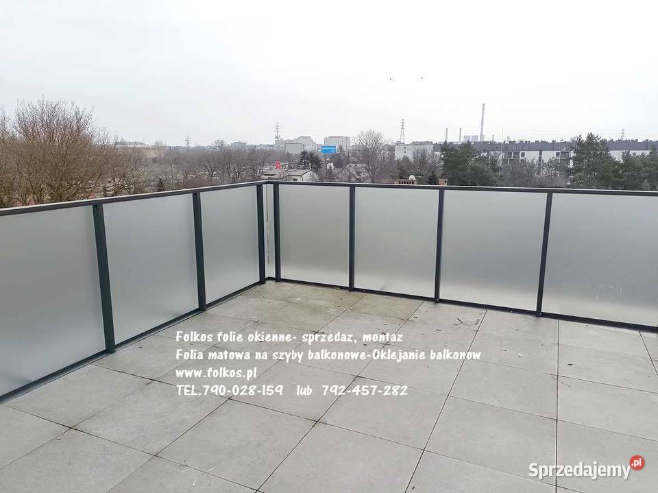 Oklejamy balkony folią Warszawa Usługa oklejania