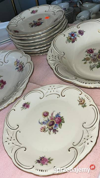 Patera TSyg Bareuther Bawaria Kwiaty na Gdańsk