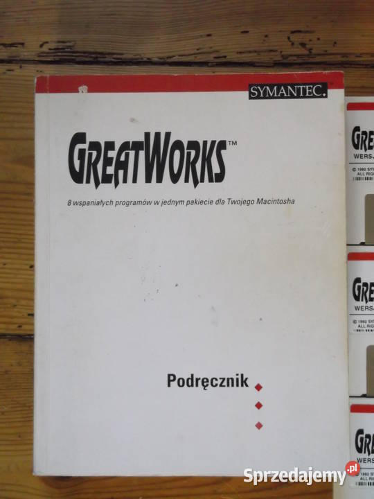Macintosh Apple GreatWorks Podręcznik dyskietki Mac OS Lębork sprzedam