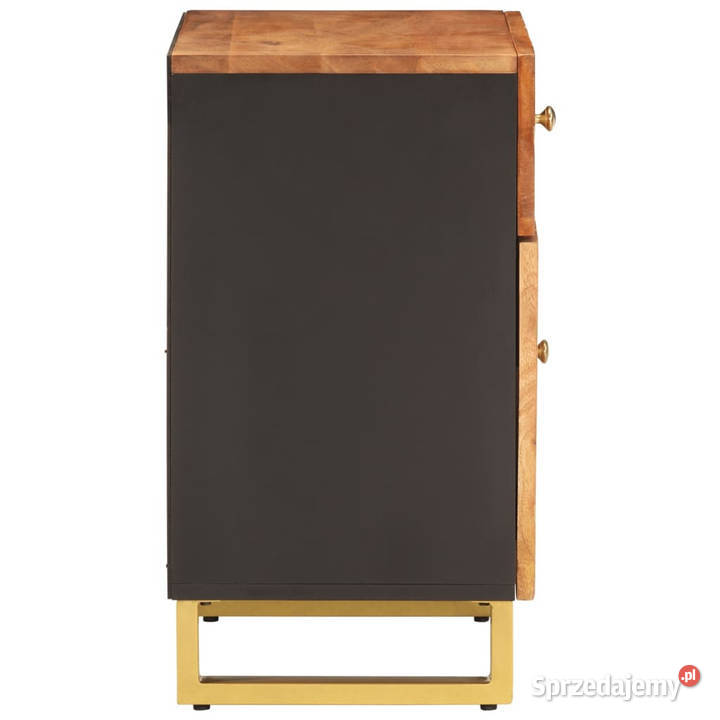 Szafka nocna brązowoczarna 50x33x60 lite drewno Warszawa
