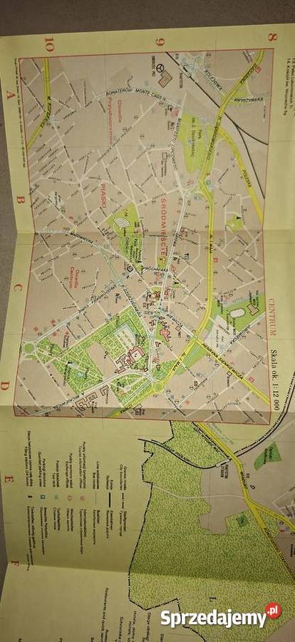 Białystok Plan Miasta 1988 r Oryginał PRL Rzadki Ostrów Wielkopolski