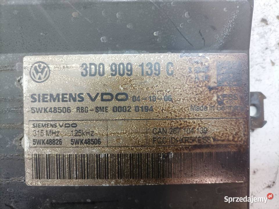 MODUŁ KOMFORTU 3D0909139C Porsche Cayenne I 2002 sprzedam