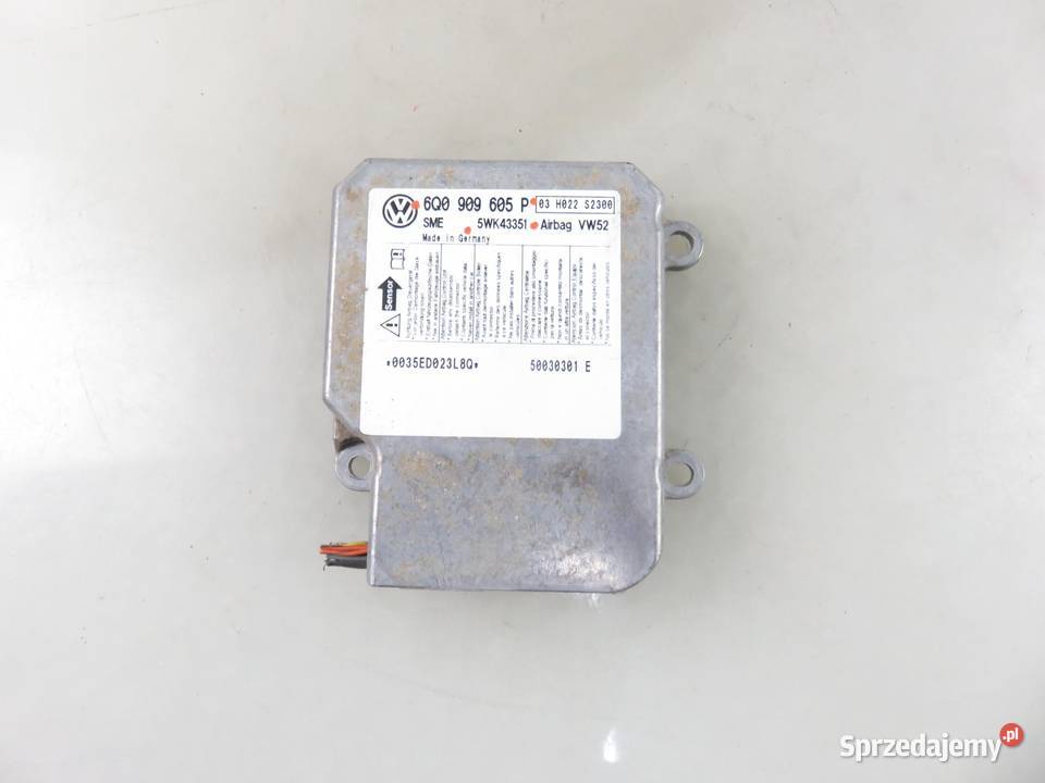 MODUŁ AIRBAG VW CADDY III 6Q0909605P Motoryzacja sprzedam