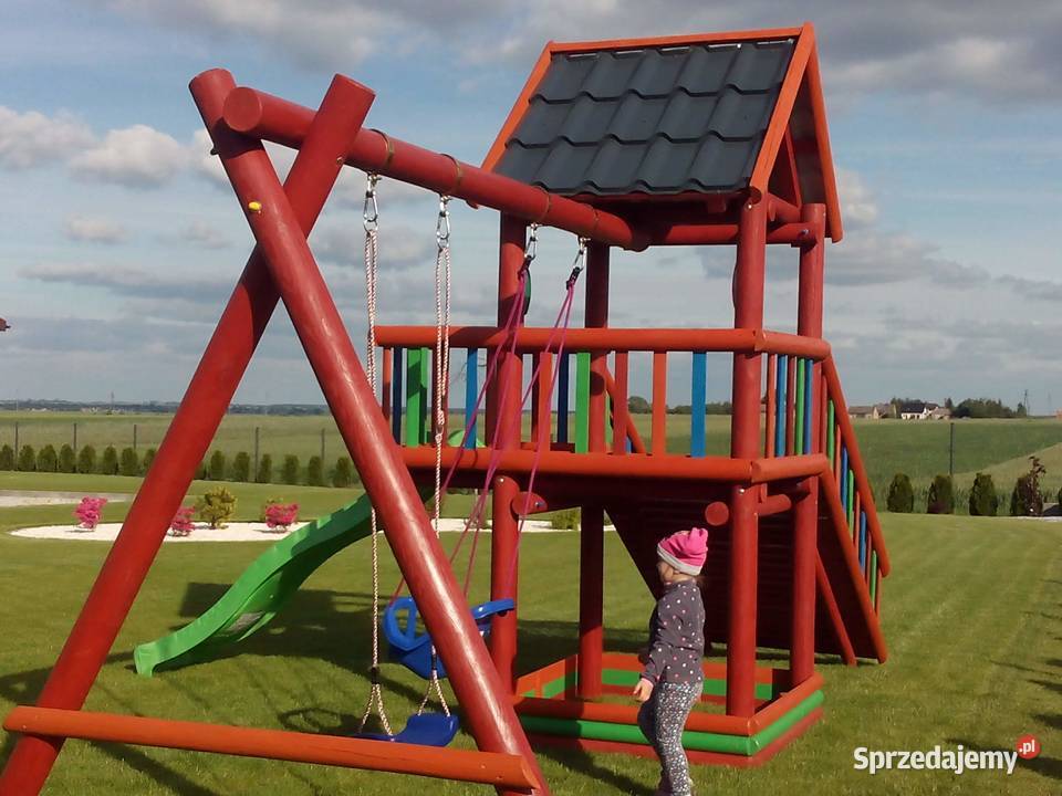 Plac Zabaw z Balli fi 12 PROMOCJA Domki drewniane śląskie Krzepice