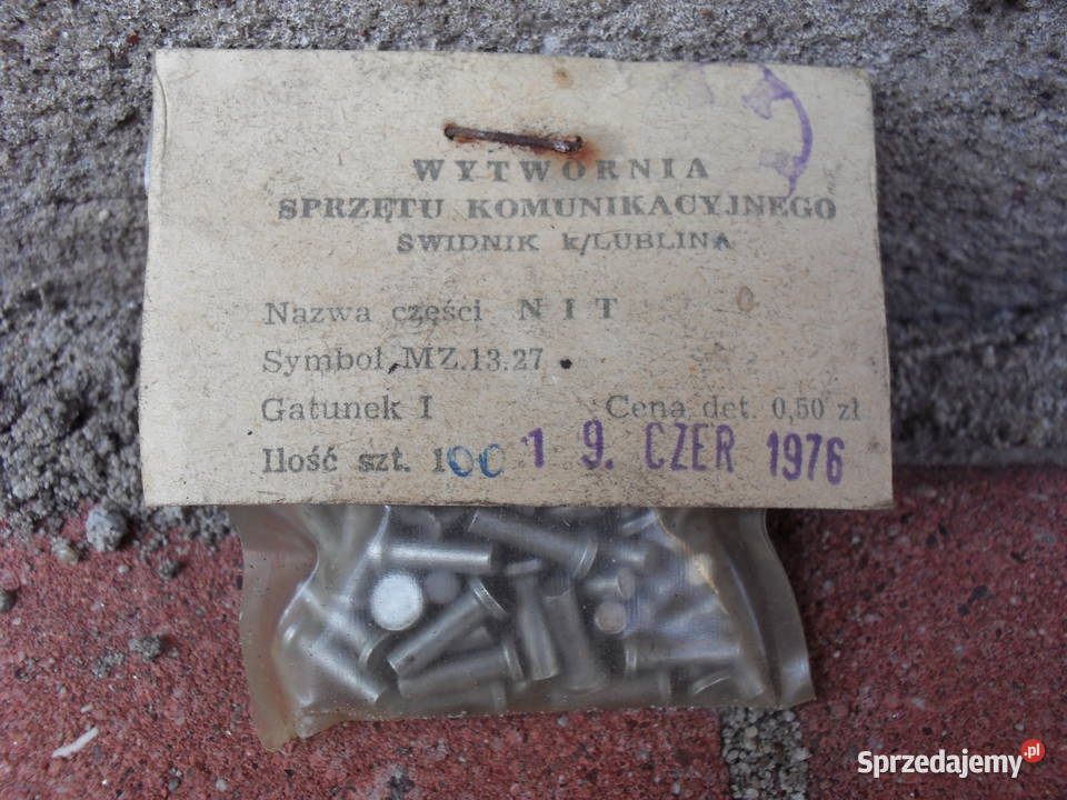 Nity okładzin hamulcowych WSK 175 oryginały Tłuszcz