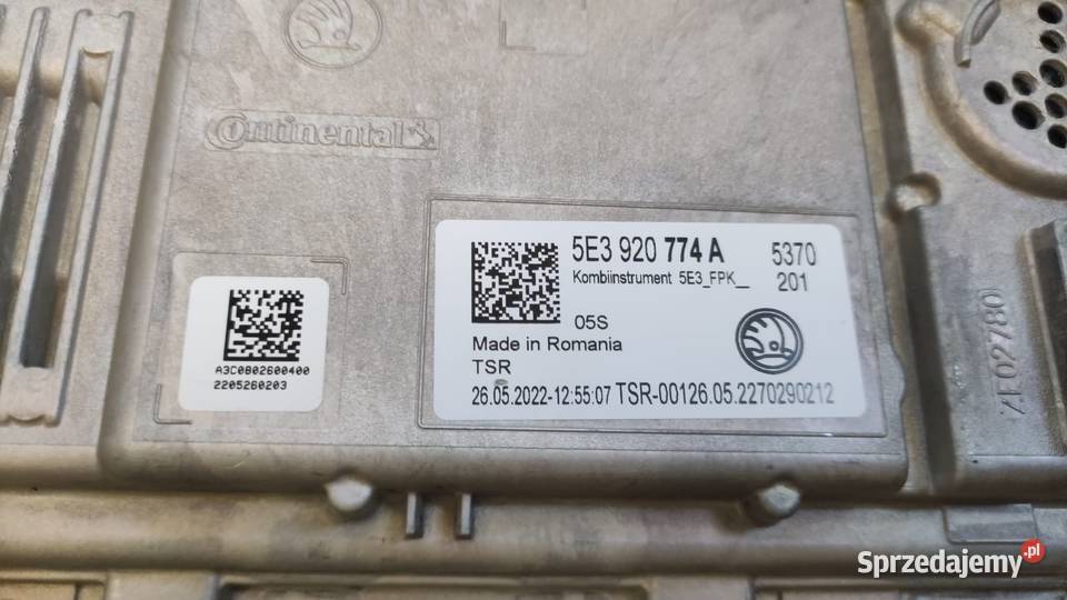 LICZNIK ZEGARY LCD VIRTUAL SKODA OKTAVIA IV osobowe Wołomin