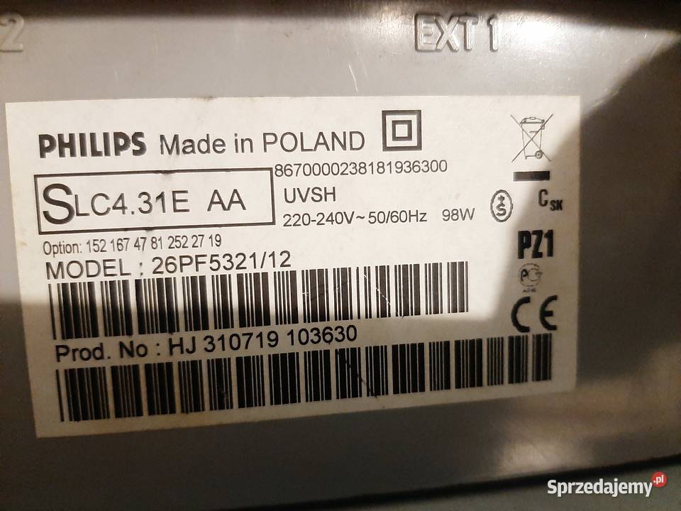 Telewizor Lcd i monitor w jednym Philips 26 pomorskie Wejherowo