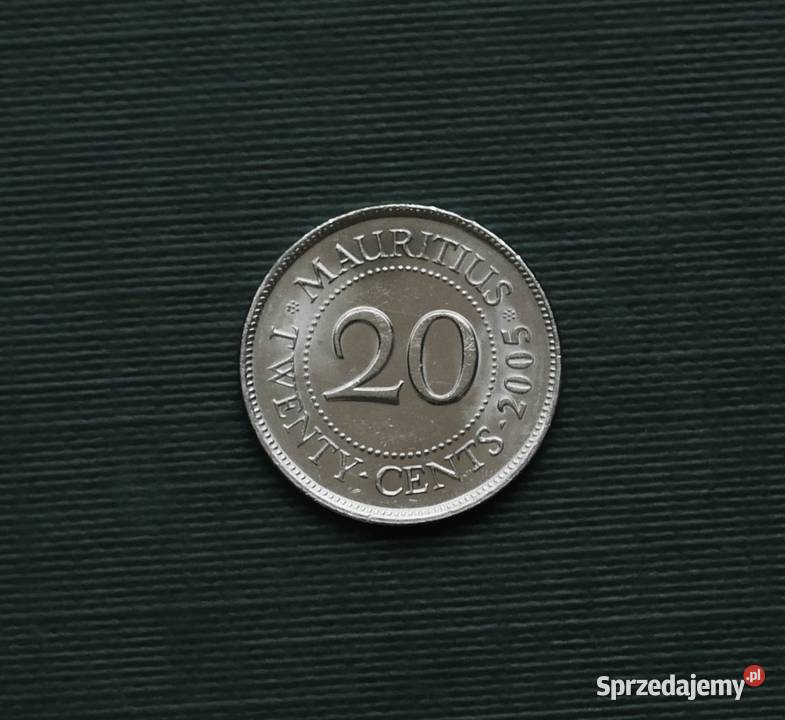 MAURITIUS 20 centów 2005r śląskie Gliwice