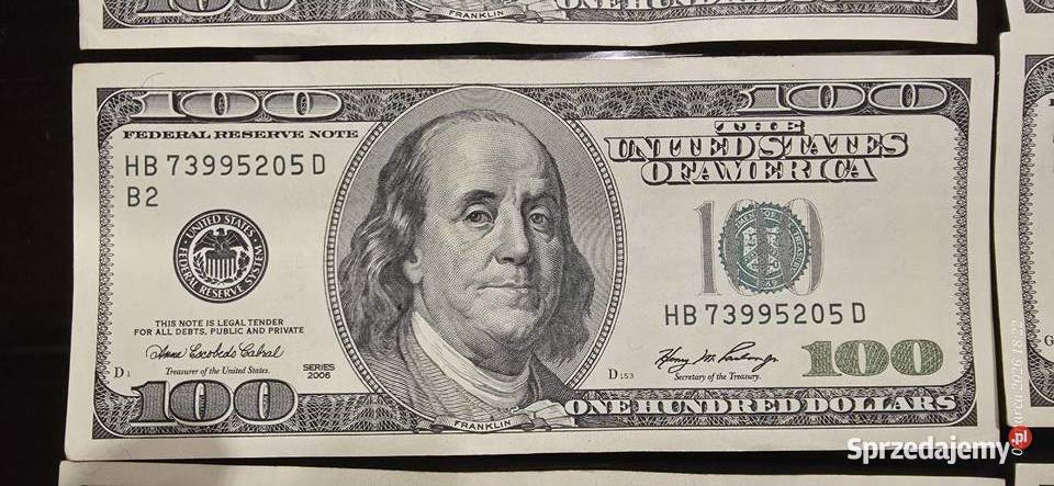 100 dolarów usa Warszawa