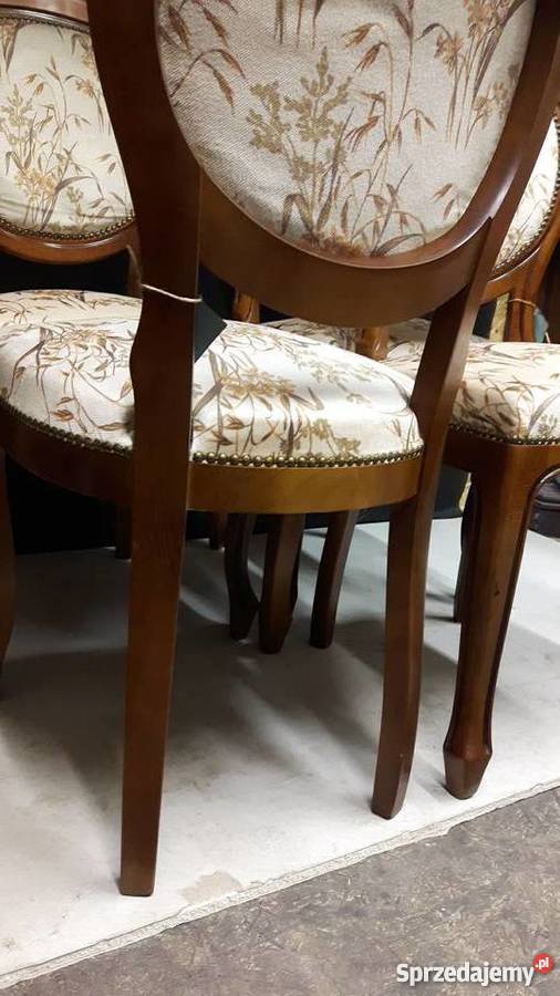 Stylowe krzesła ludwikowskie 4 Piła