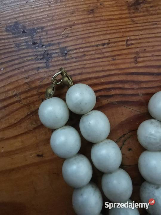 Korale naszyjnik PRL Lata 6070te 6 sztuk Antyki pomorskie Lębork