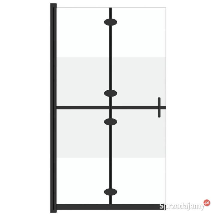vidaXL Składana ścianka prysznicowa pół mrożone Drzwi i ścianki prysznicowe Warszawa sprzedam