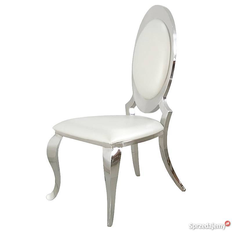 Krzesła glamour Victoria z Ekoskóry Do jadalni Stół Salon