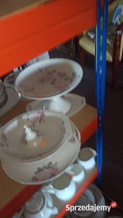 Filiżanki z 2 talerzykami KPM Róża subtelna pomorskie Gdańsk