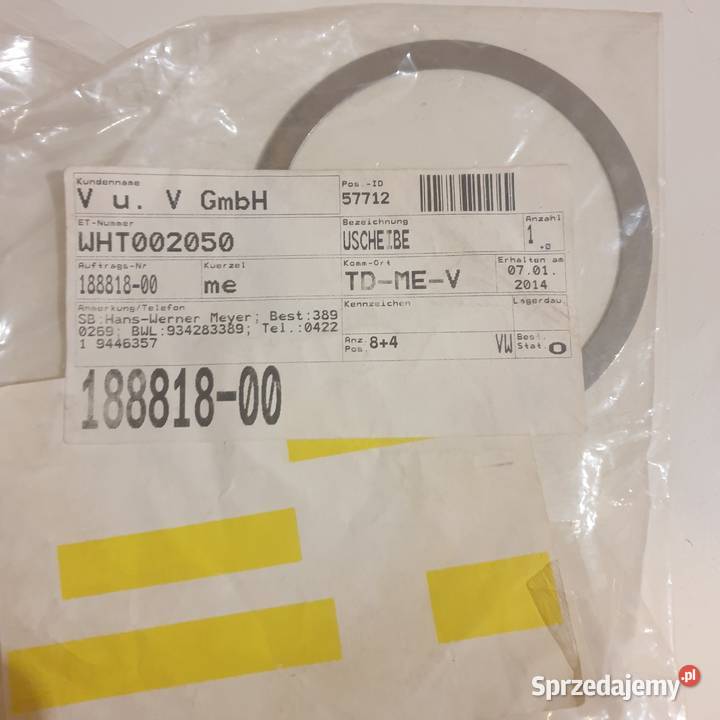 Uszczelniacz pierścień oring VW audi Porsche świętokrzyskie