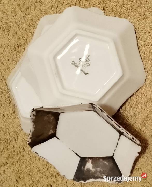 4 stare miseczki Volkstedt ok 19151934 porcelana śląskie Katowice