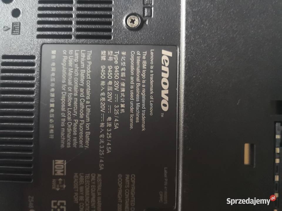 Laptop thinpad Z61m Radom