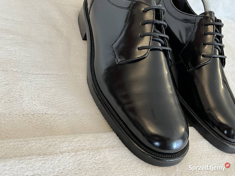 Mens City Shoes całe ze skóry lakierowanej derby Moda i Styl Jastrzębie-Zdrój sprzedam