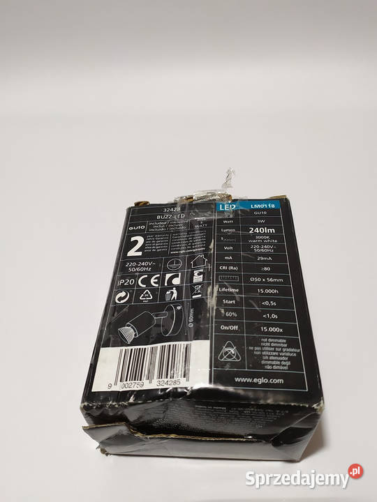 Lampa reflektor spot czarny BUZZLED 32428 EGLO