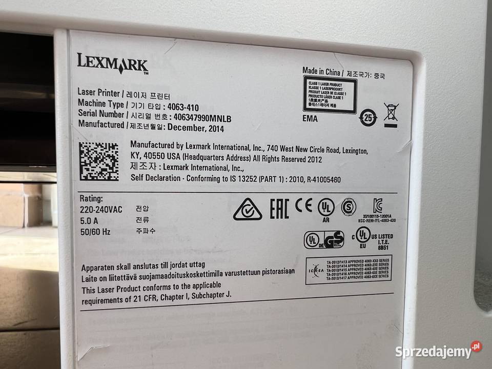 Drukarka Laserowa Lexmark MS811n