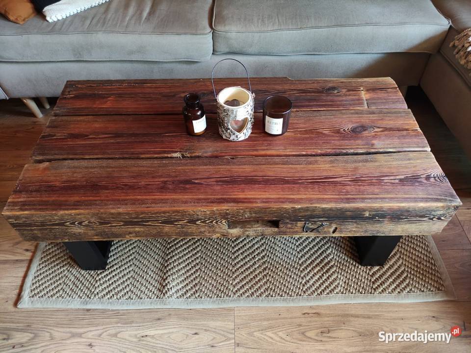 Stoł z bali loft industrial Woźniki