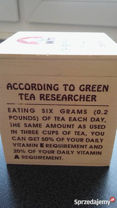 Drewniane pudełko na herbatę Nepal Gdańsk