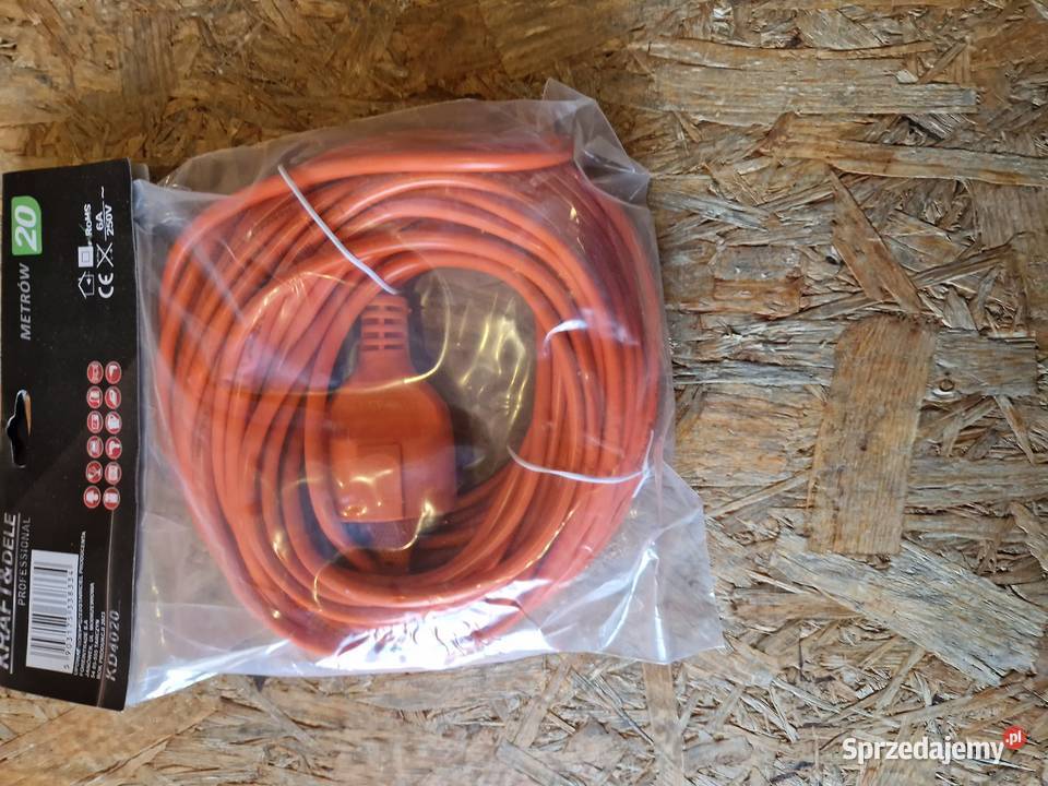 Przedłużacz ogrodowy 2x075mm 20m KD4020 wielkopolskie Głogowa sprzedam