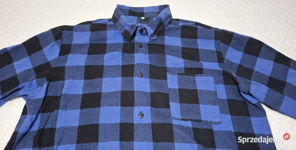 Koszula flanelowa męska rozpinana długi rękaw śląskie