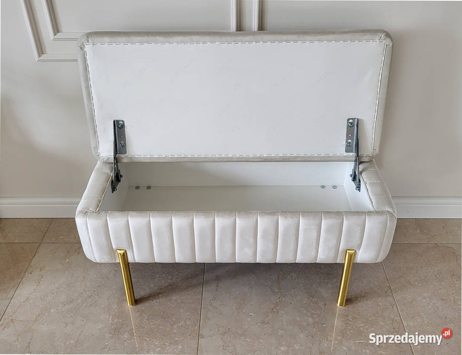 Ławka pufa tapicerowana ze schowkiem do Poznań sprzedam