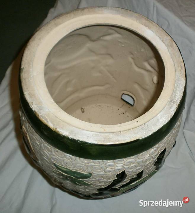 Duża Waza Kwietnik Ceramiczny Siedzisko Gliniane Kraków