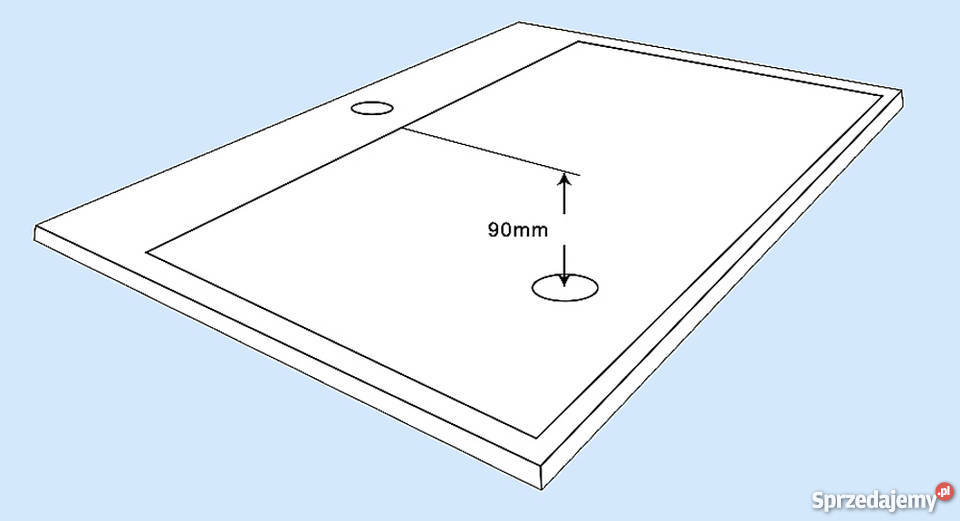 Mała i cienka umywalka nadblatowa SLIM 50x36x13 Olsztyn