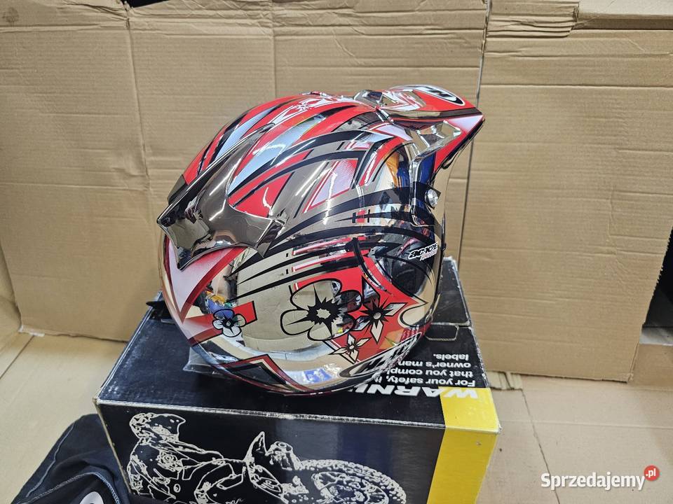 Kask motocyklowy HJC XXL cross enduro chrom Jelenia Góra