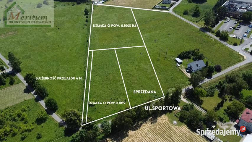 sprzedaży działki 1005m2 Krosno prąd sprzedam